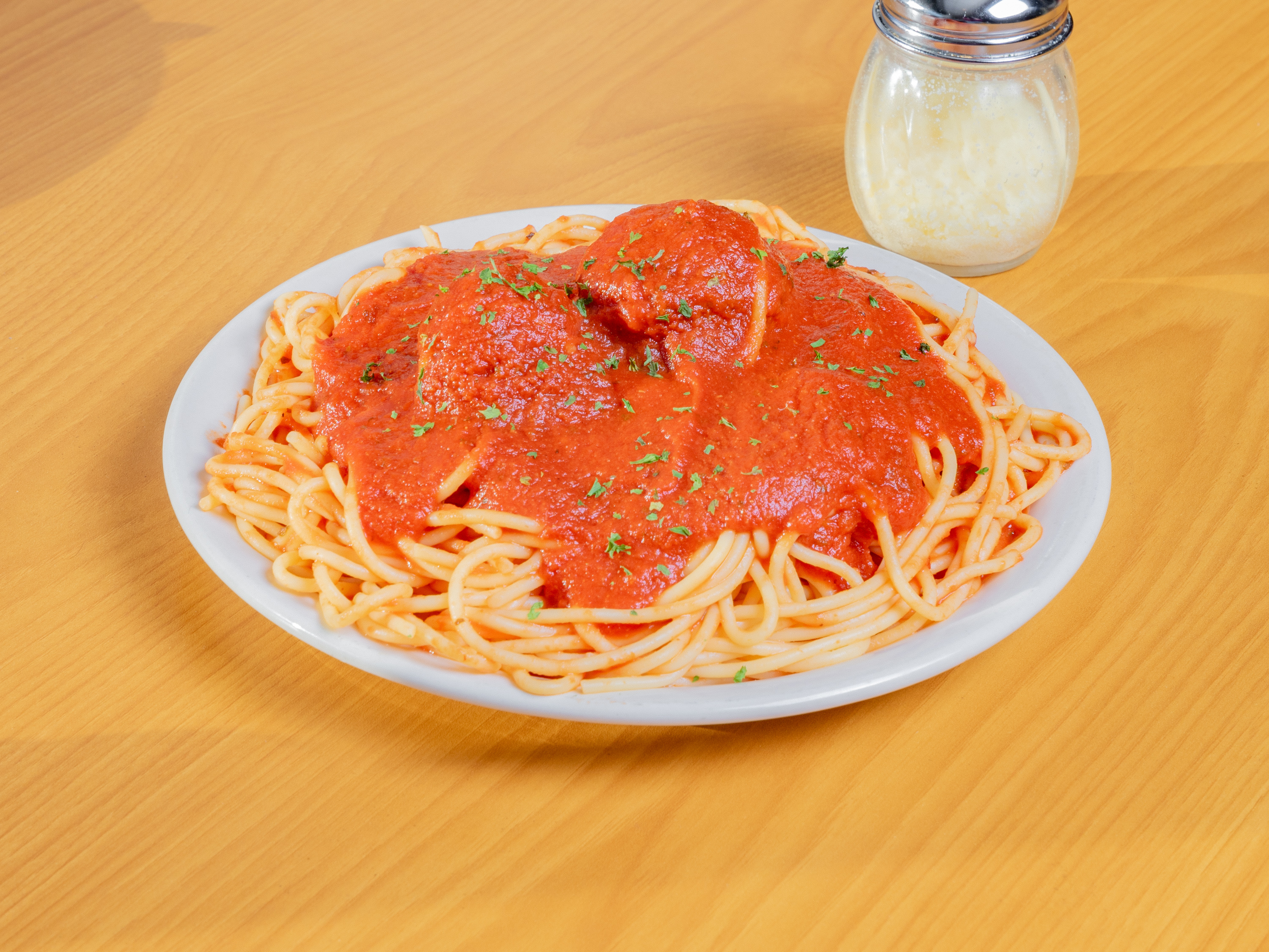 Order Spaghetti food online from Papa Nicks Pizza store, Cleveland on bringmethat.com