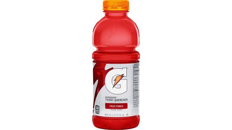 Order 20Oz Gatorade Fruit Punch food online from Shell Rock Spring store, Bel Air on bringmethat.com