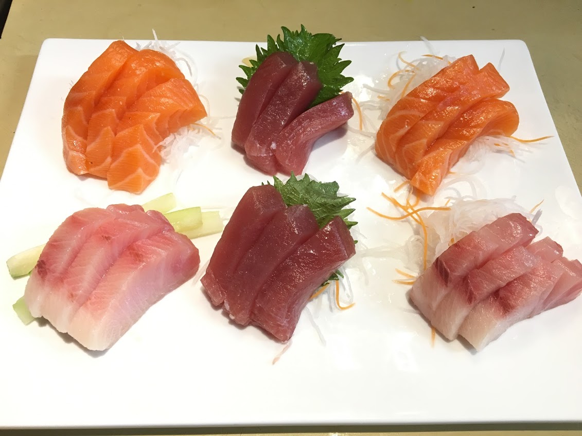 Order Trio Sashimi food online from Izumi Japanese Steak House & Sushi Bar store, Windsor Locks on bringmethat.com