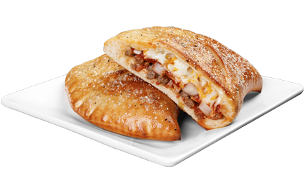 Order Medium 12'  Bacon Cheeseburger Calzone food online from Godfathers Pizza store, Spring Valley on bringmethat.com