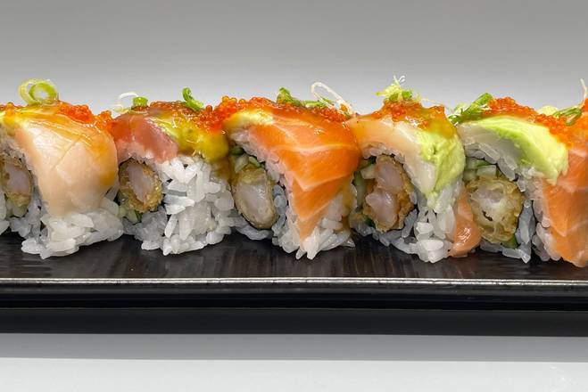 Order Rainbow Roll food online from Party Sushi store, Berkeley on bringmethat.com