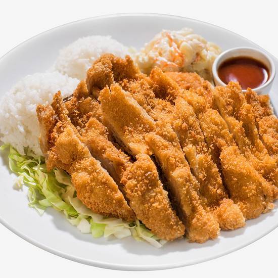 Order Regular Chicken Katsu Plate food online from L&L Hawaiian Barbecue store, San Diego on bringmethat.com