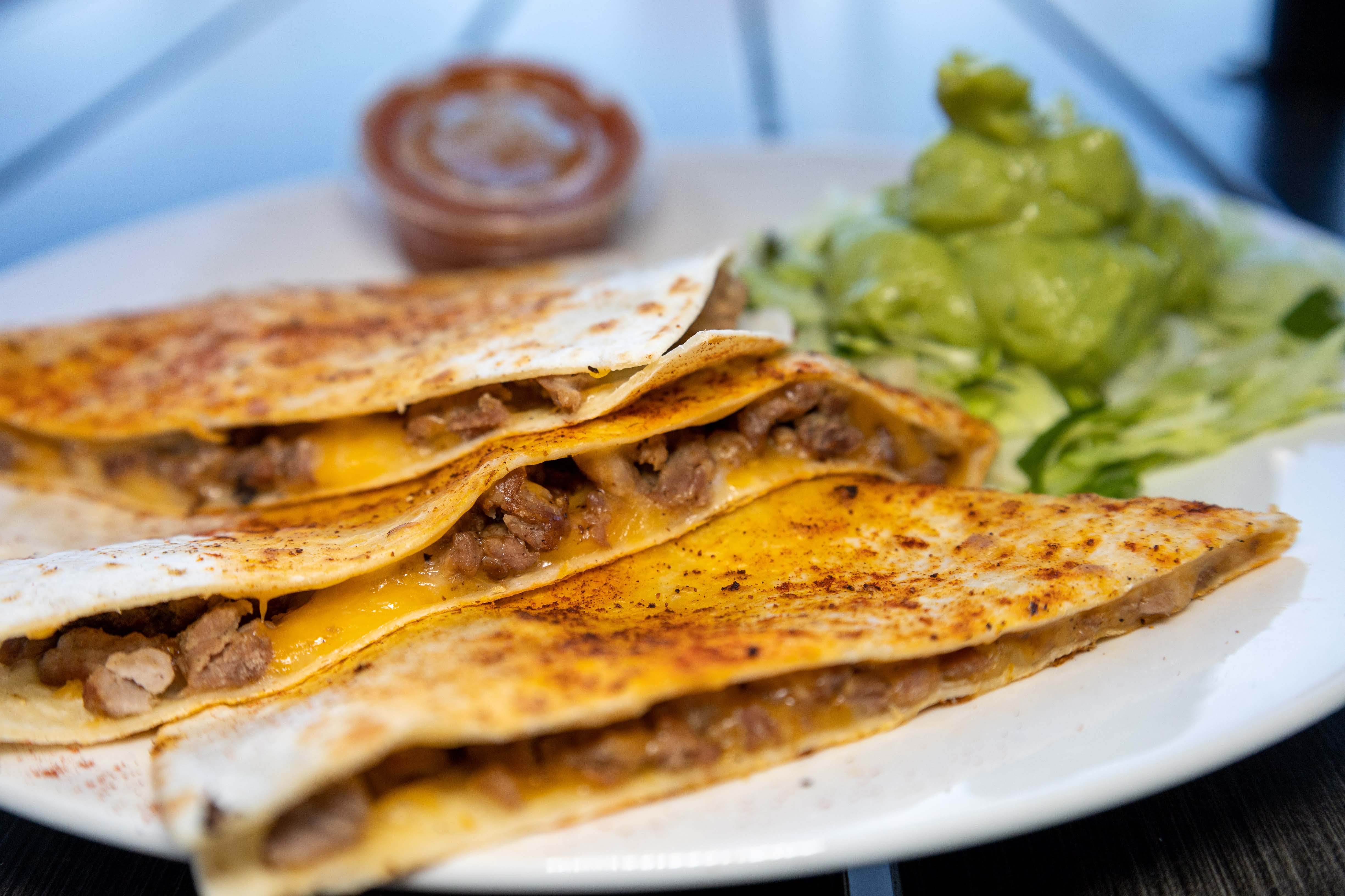Order Asada Quesadilla  food online from Surfin Chicken Grill store, San Clemente on bringmethat.com