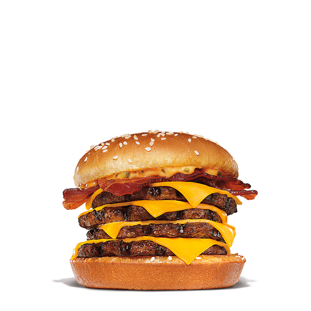 Order Quad BK Stacker food online from Burger King store, Baton Rouge on bringmethat.com