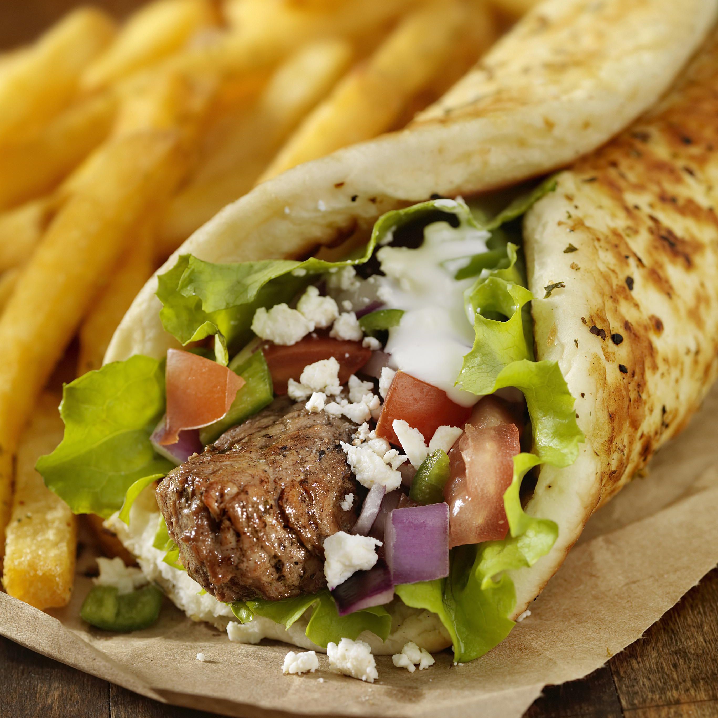 Order Shish Kabob beef Sandwich food online from Salam restaurant store, Chicago on bringmethat.com