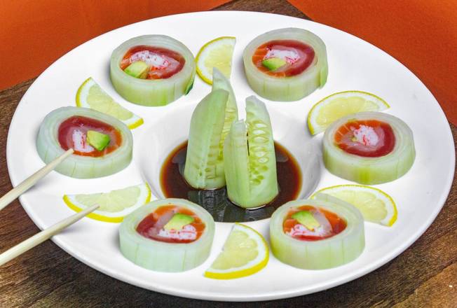 Order Rainbow Naruto Roll food online from Sogo Asian Fusion store, Latham on bringmethat.com