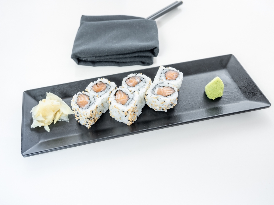 Order Salmon Roll food online from Azie Media store, Media on bringmethat.com