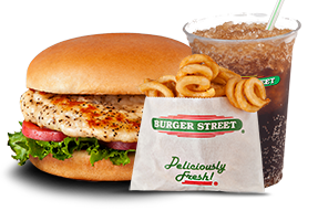 Order Grilled Chicken Sandwich Combo food online from Burger Street 14 store, Hurst on bringmethat.com