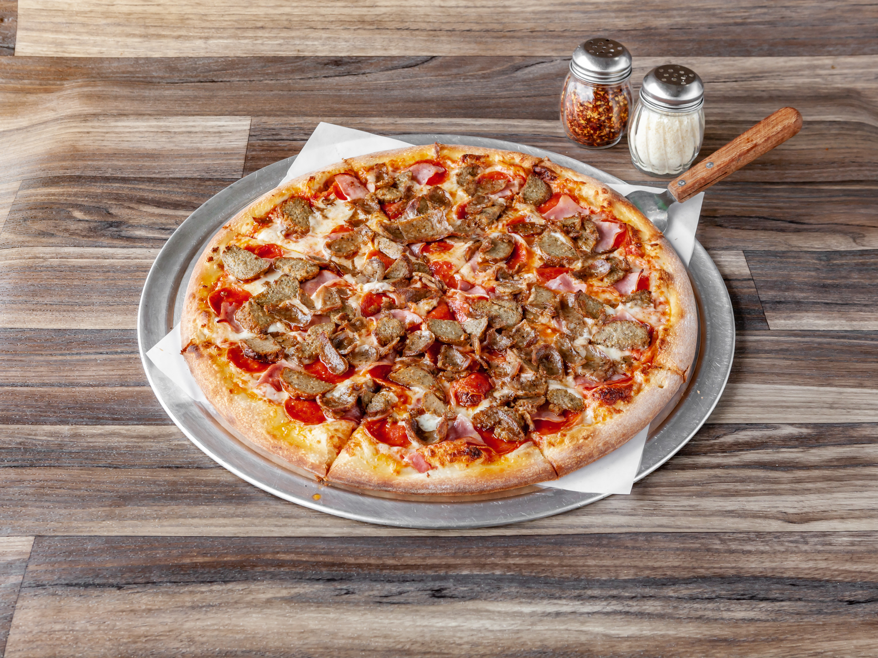 Order The Meat Head Pizza food online from Winners Ny Pizza store, Agoura Hills on bringmethat.com