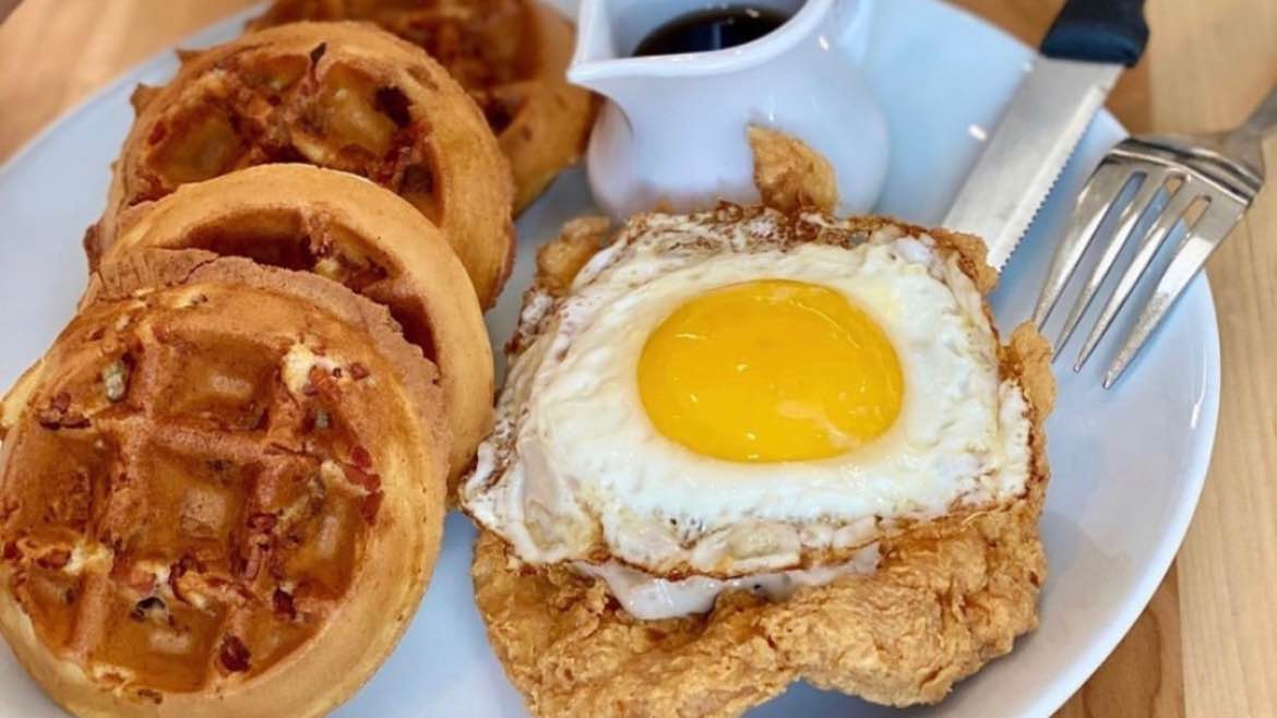 Order Chicken ‘n’ Waffles food online from Yolk Sundance Square store, Fort Worth on bringmethat.com