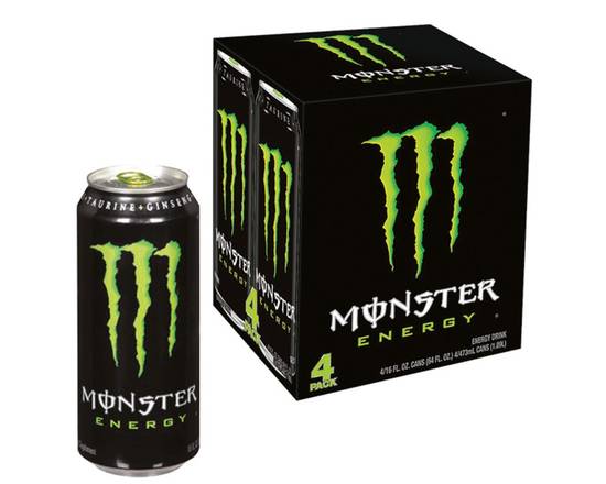Order Monster Green 16oz 4 Pack Can food online from Rocket store, Escondido on bringmethat.com