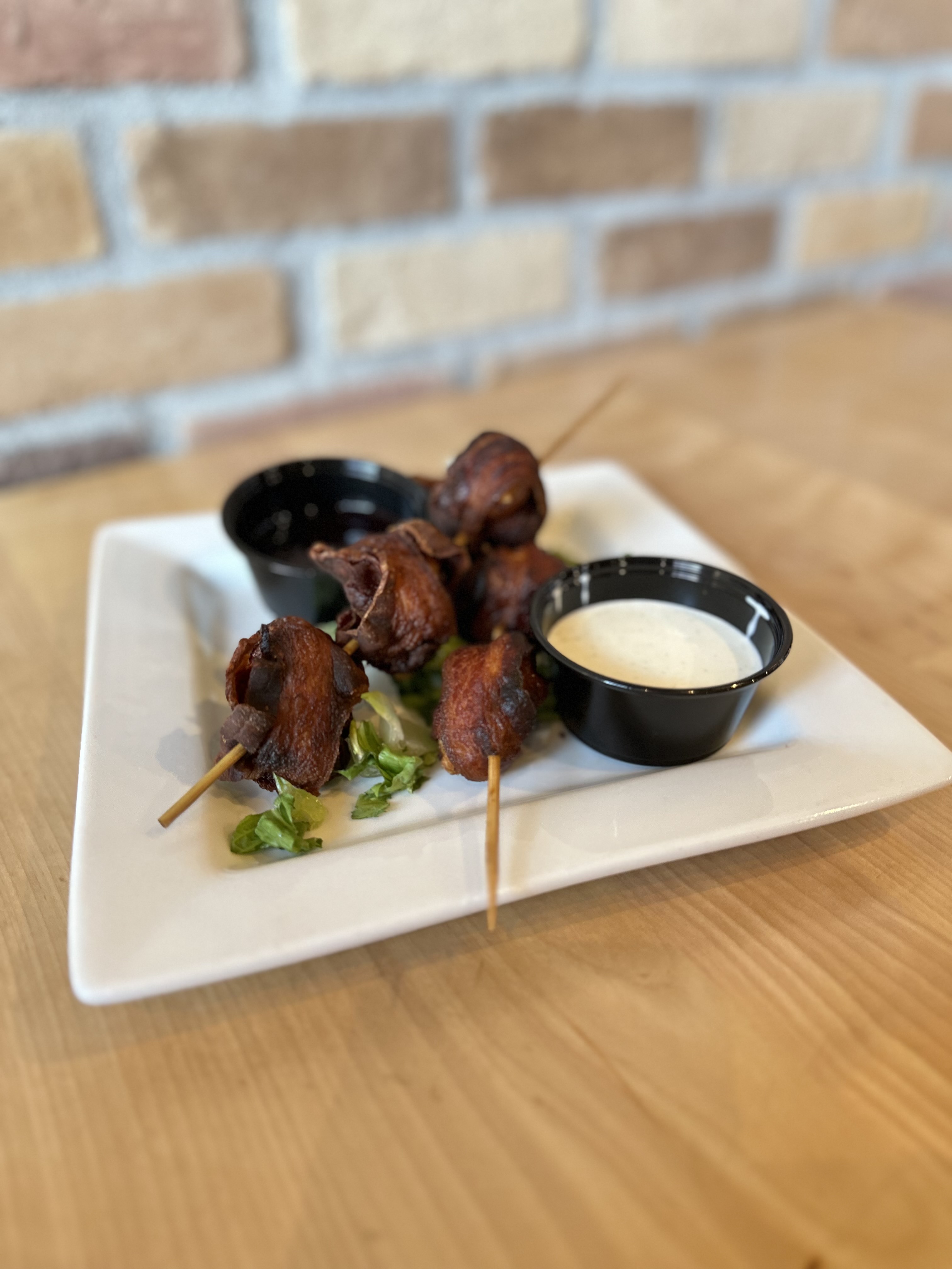 Order Bacon-Wrapped Cheese Curds food online from B52 Burgers & Brew store, Inver Grove Heights on bringmethat.com