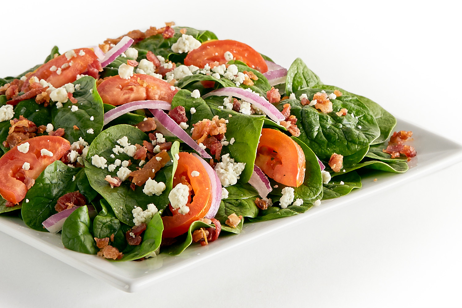 Order Spinach Tomato Salad food online from Pizza Guys store, Brentwood on bringmethat.com