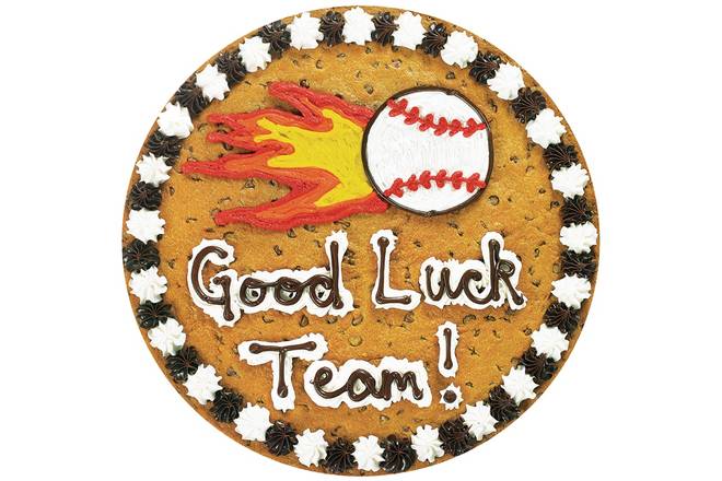Order Good Luck Team Baseball - S3508  food online from Great American Cookies store, Dallas County on bringmethat.com