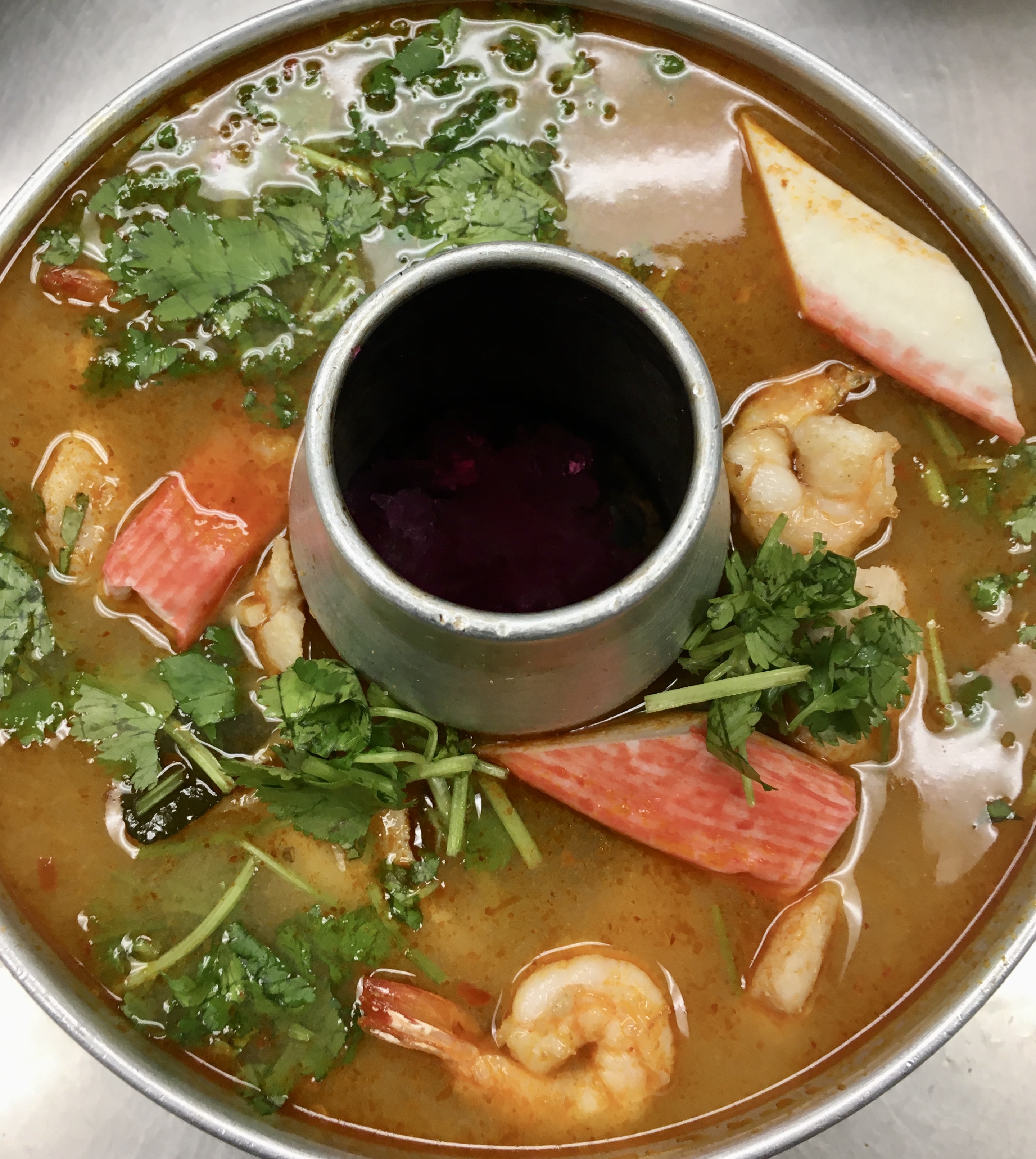 Order Seafood Tom Yum Soup food online from WA WA Restaurant store, Long Beach on bringmethat.com