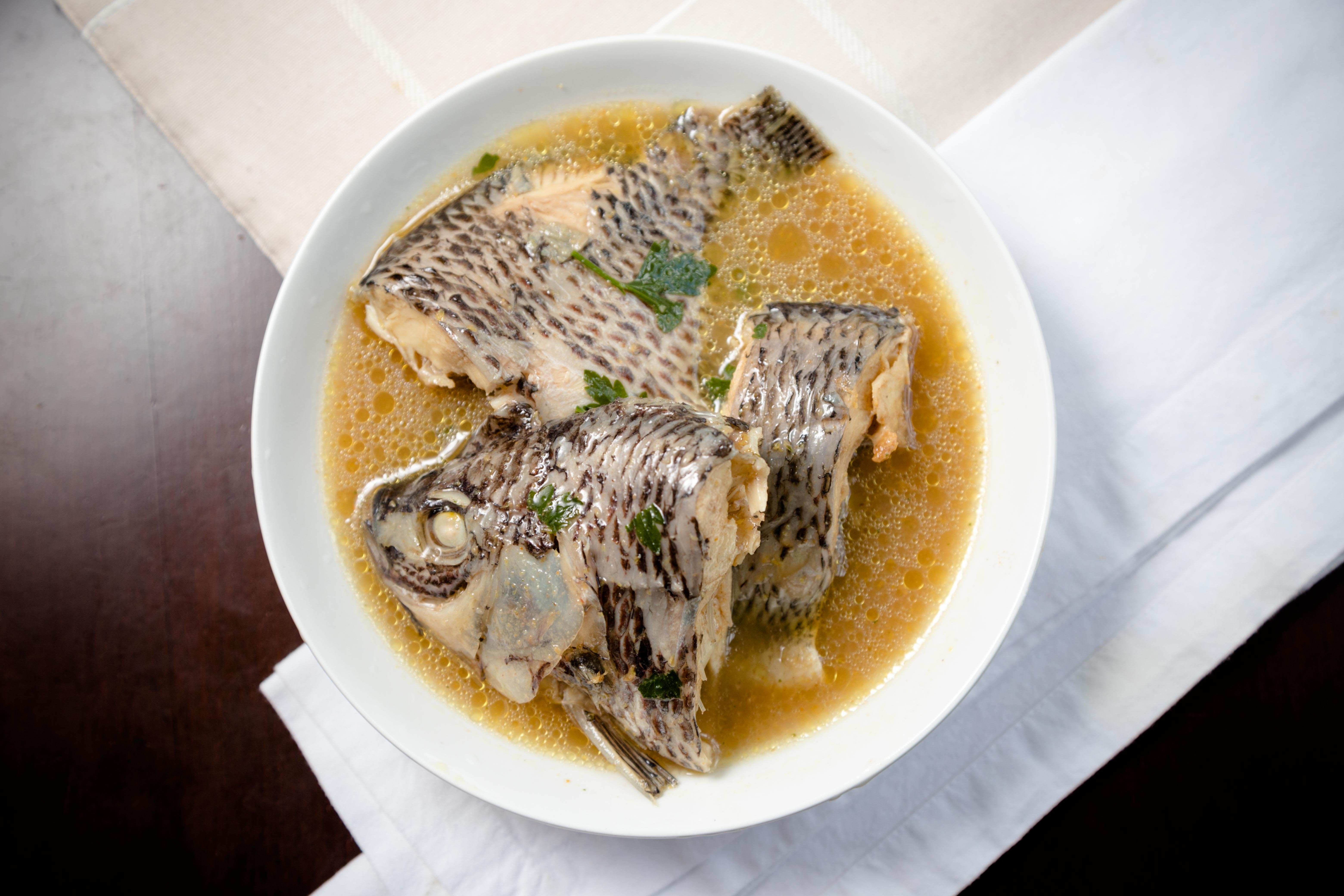 Order Tilapia Fish Pepper Soup food online from Naija Restaurant store, Newington on bringmethat.com