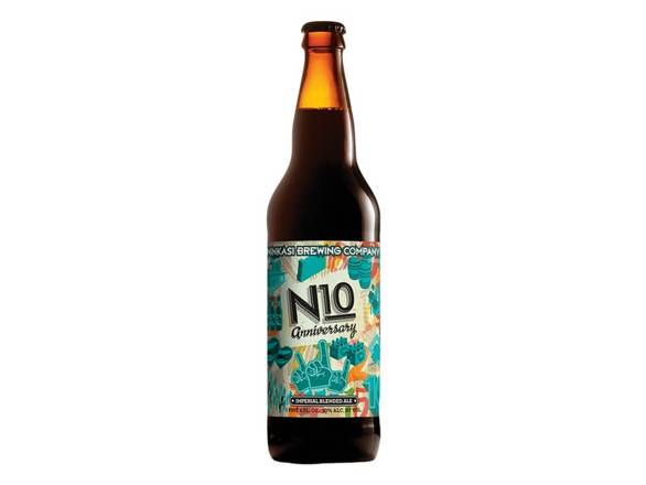 Order N10 Anniversary Imperial Blended Ale - 22oz Bottle food online from Adam Liquor And Bottle Shop store, Redondo Beach on bringmethat.com