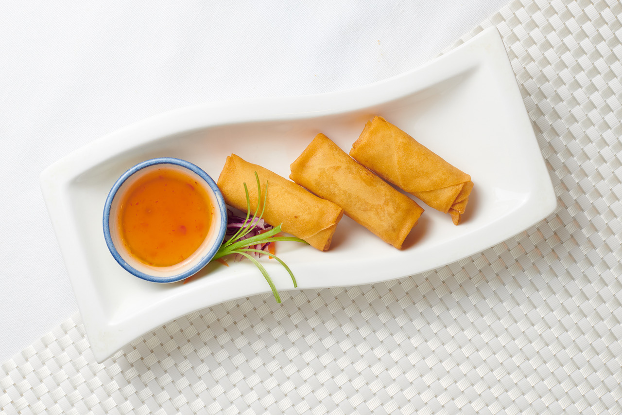 Order Fried Vegetable Spring Rolls food online from Thai Herb store, High Point on bringmethat.com
