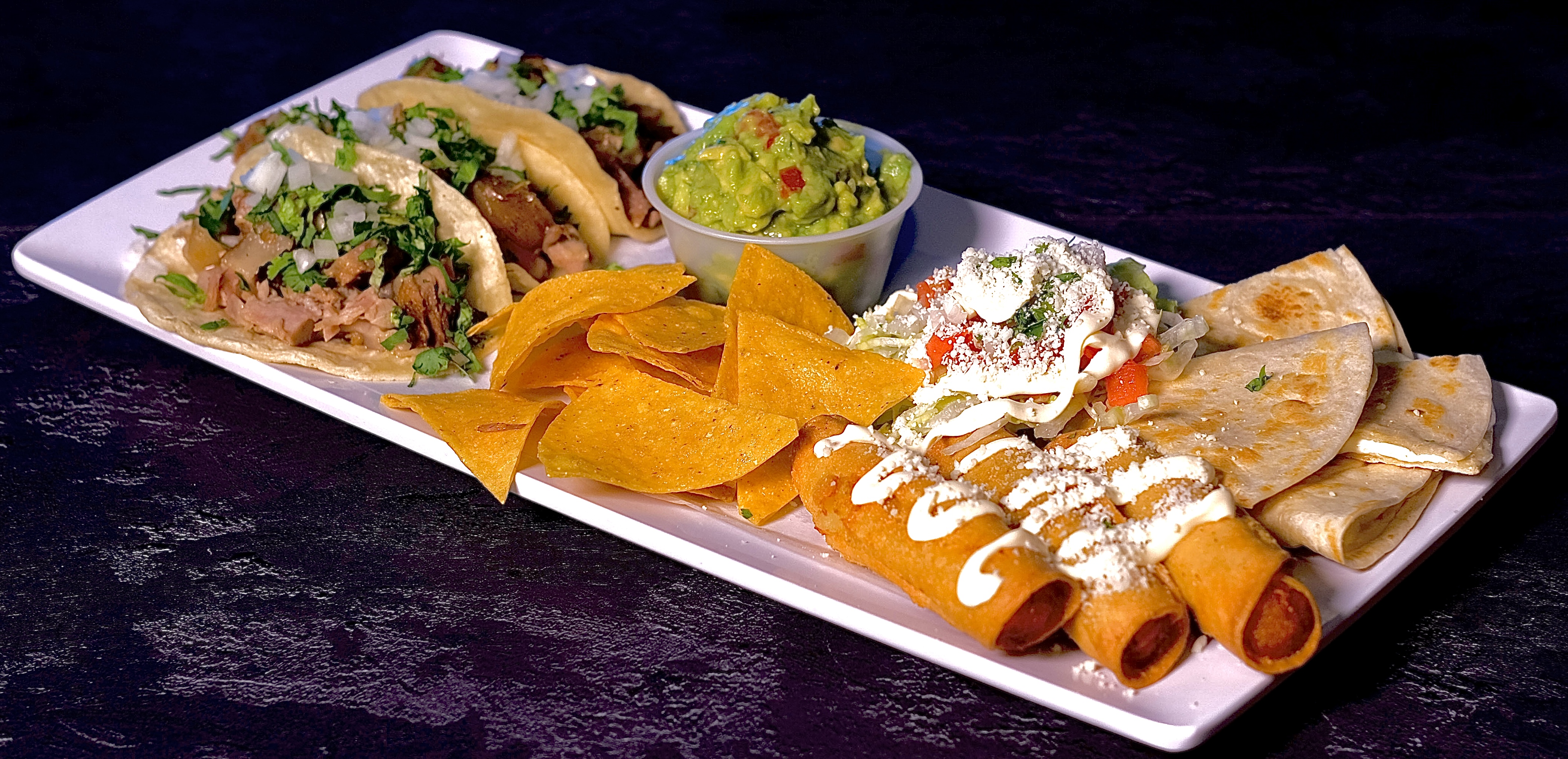 Order Mexican Sampler Platter  food online from Time Tequila Bar Cafe store, Glendale on bringmethat.com