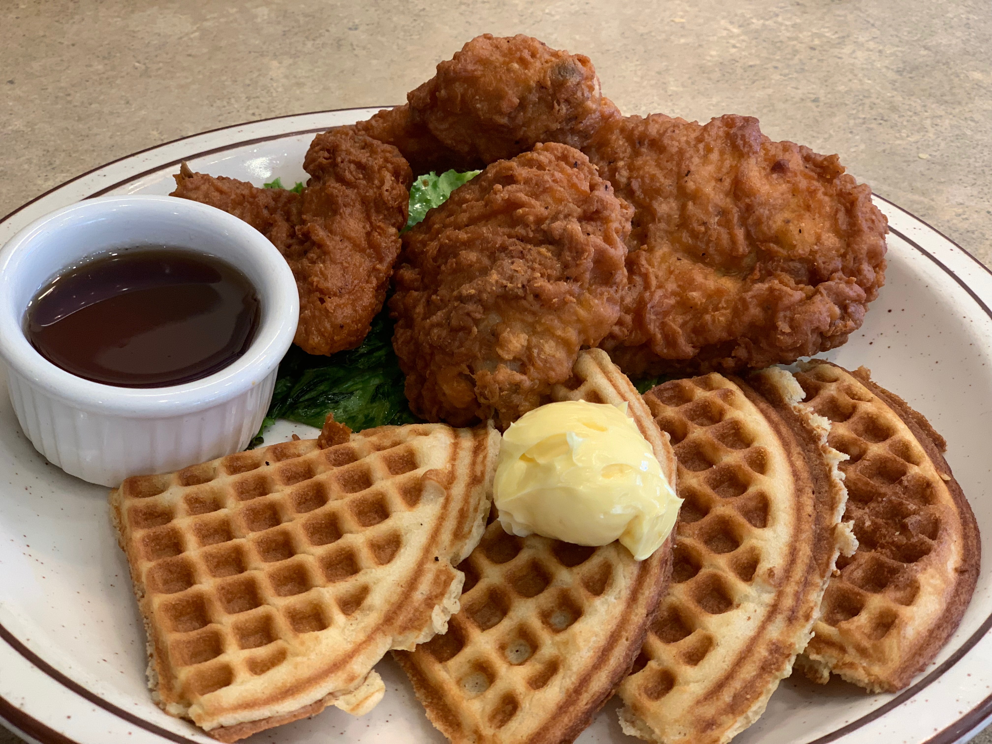 Order Chicken Waffle food online from Neal Coffee Shop store, San Mateo on bringmethat.com