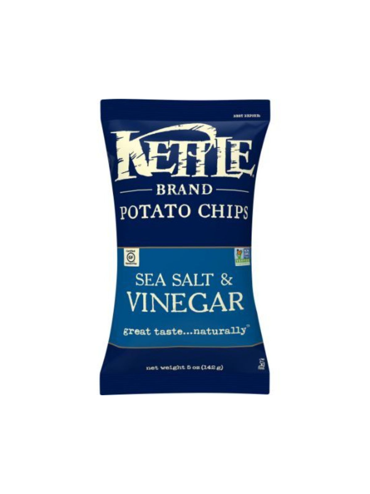 Order Kettle Brand Sea Salt & Vinegar Potato Chips (5 oz) food online from Stock-Up Mart store, Los Angeles on bringmethat.com