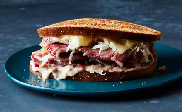 Order NY Reuben Sandwich food online from Cafe Meridian & Catering store, Durham on bringmethat.com