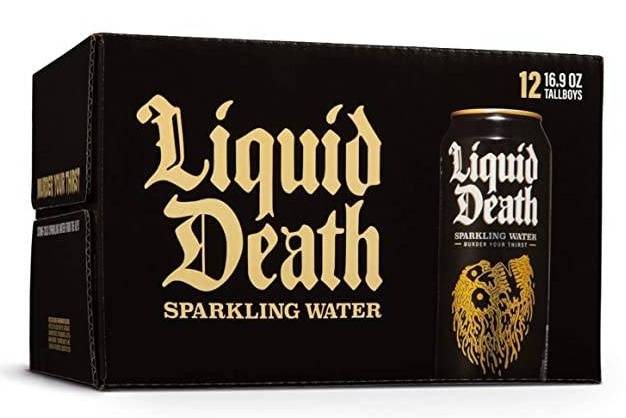 Order Liquid Deth: Sparkling Water (Case of 12) food online from Bottlebox store, Norfolk on bringmethat.com