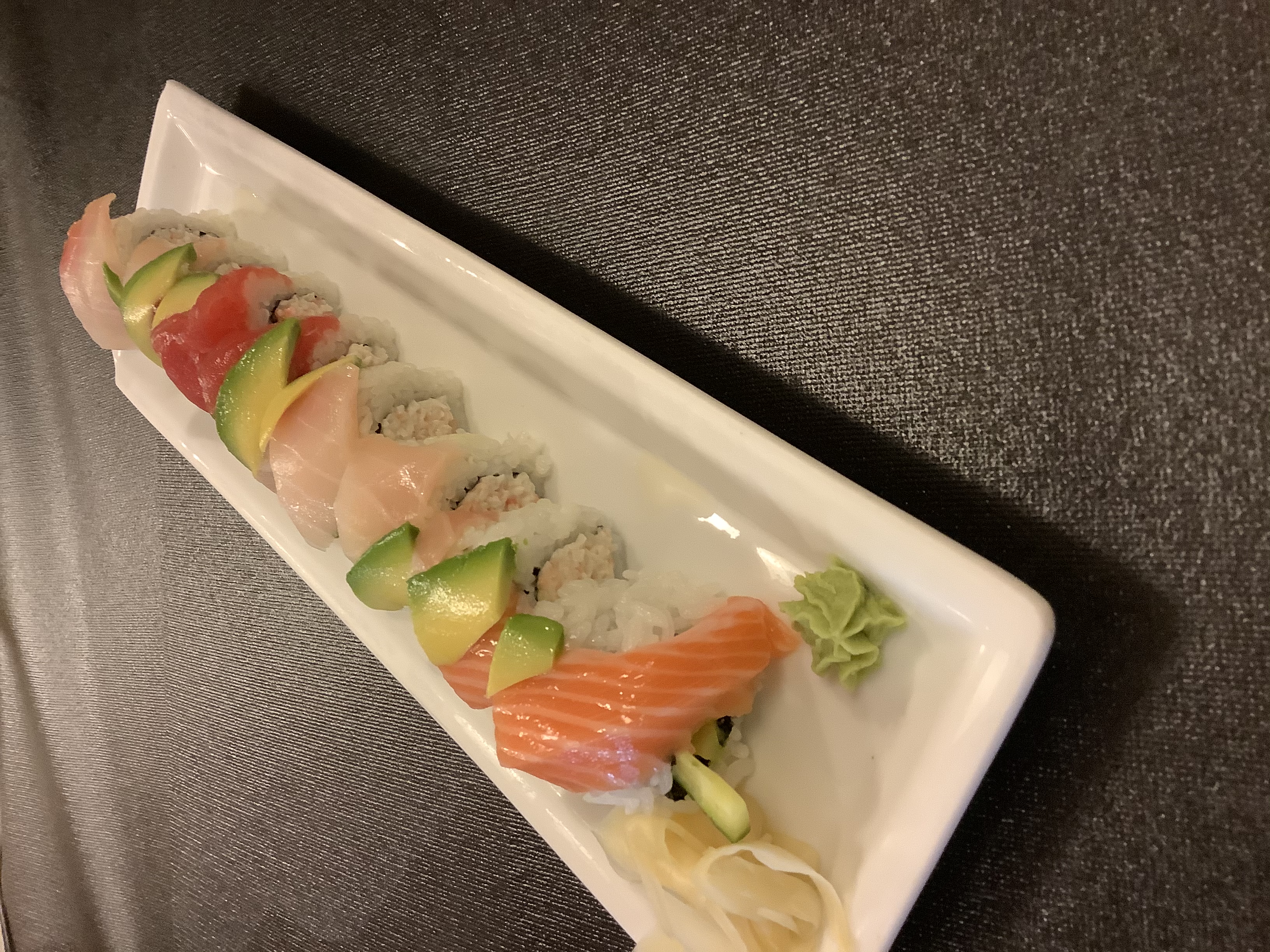 Order Rainbow Roll food online from Ichiban Japanese Restaurant store, Anchorage on bringmethat.com