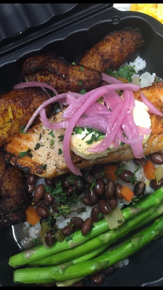 Order Grilled Salmon with Chili Lime Butter   food online from Juniper On Main store, Carmel on bringmethat.com