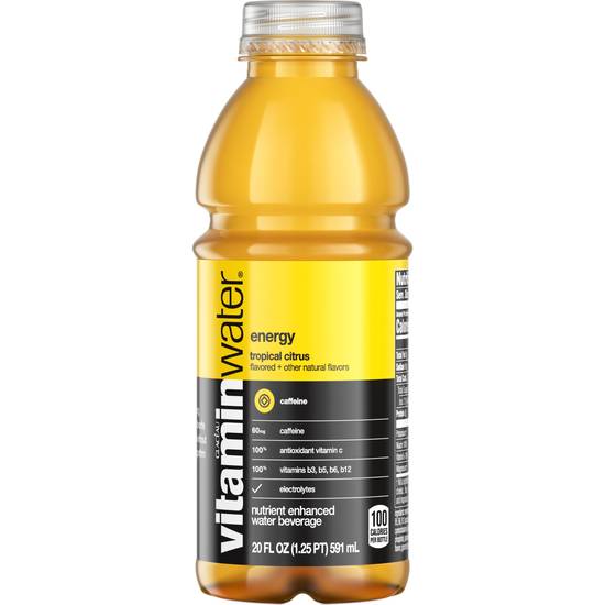 Order Vitaminwater Energy Electrolyte Enhanced Water W/ Vitamins, Tropical Citrus Drink, 20 OZ food online from CVS store, FITZGERALD on bringmethat.com
