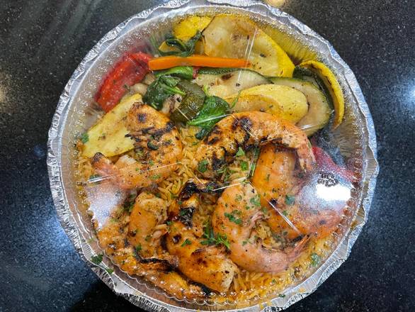 Order Shrimp Kabob Entree food online from Pita Grill &Amp; Creperie store, Summit on bringmethat.com
