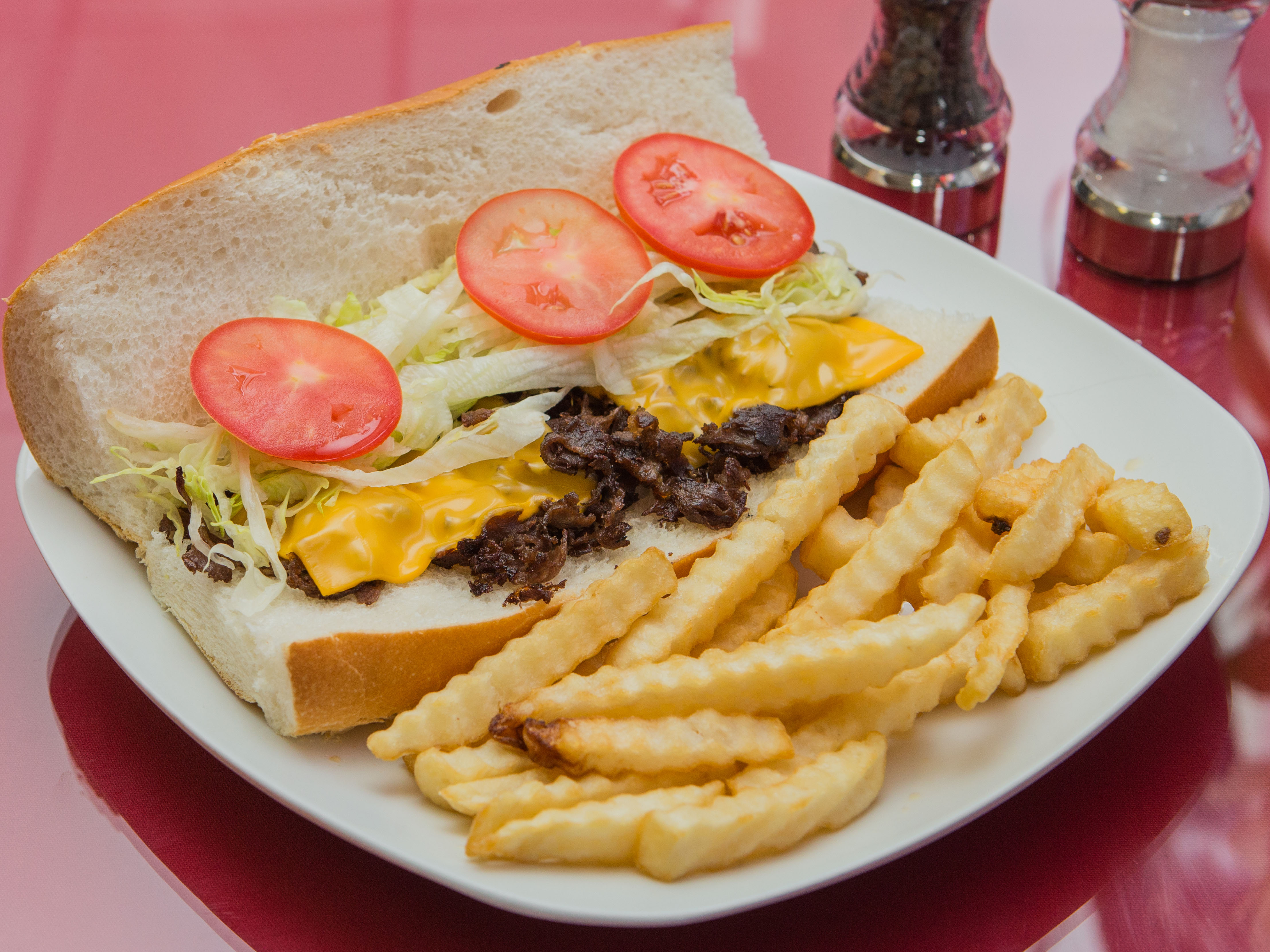 Order Philly Cheese Steak Sandwich food online from El Rinconcito Latino store, Bound Brook on bringmethat.com