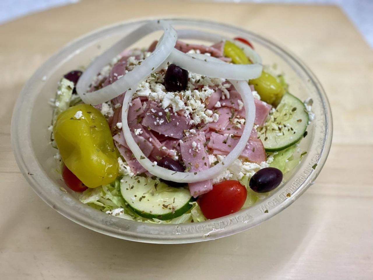Order Greek Salad - Small food online from Belleview Pizza & Italian Restaurant store, Belleview on bringmethat.com
