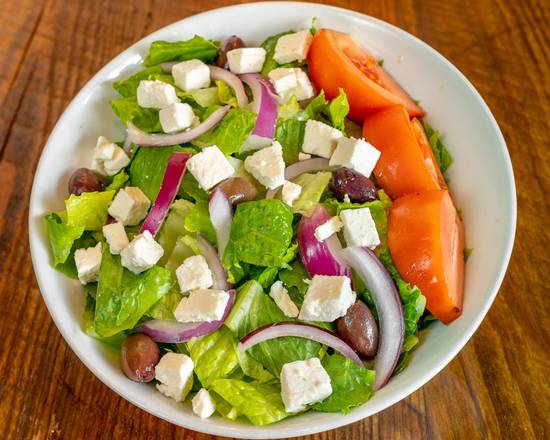 Order Greek Salad  food online from Fire &amp; Hops Pizza store, Richmond on bringmethat.com
