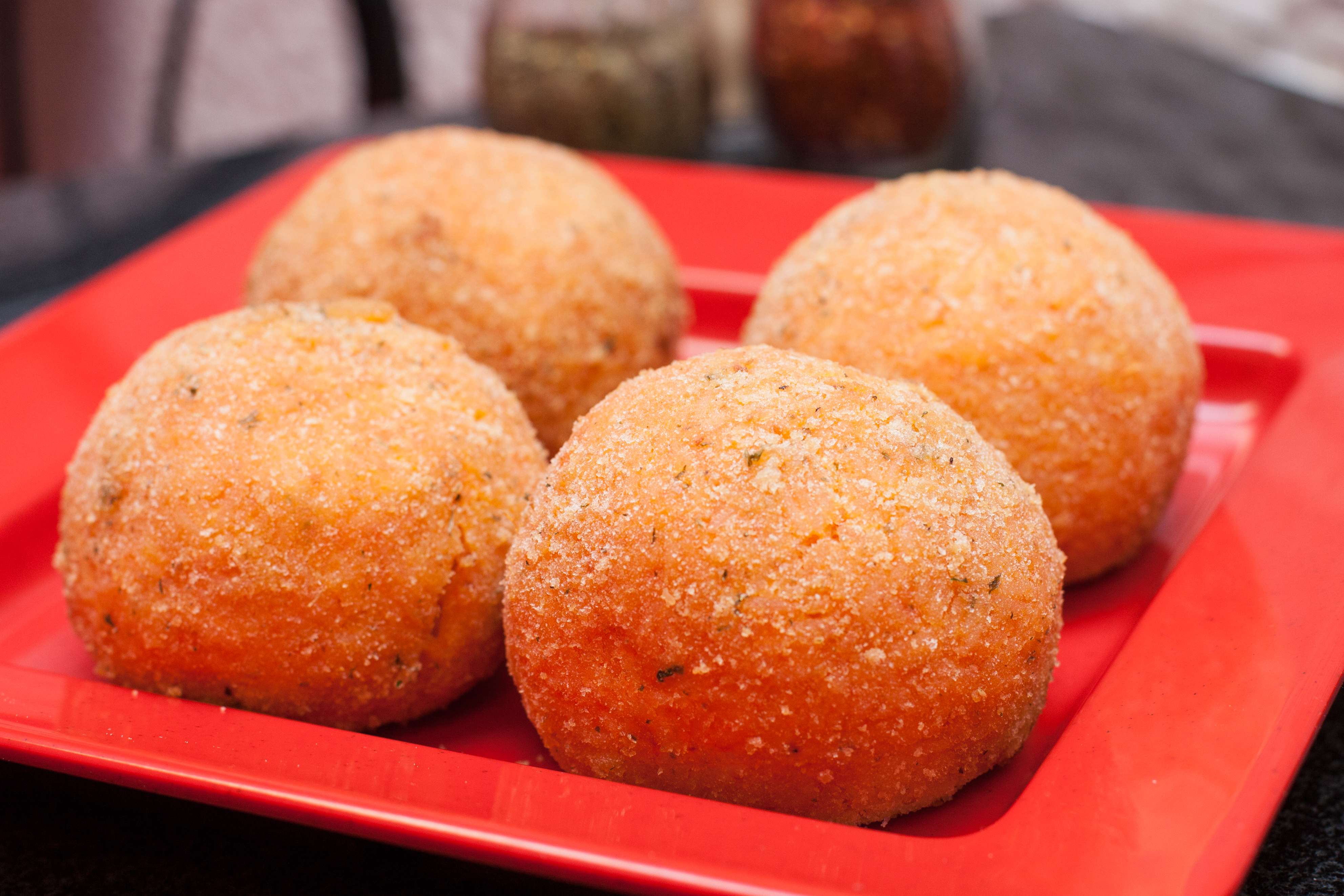 Order Rice Balls food online from Little Cucina Pizzeria of South Merrick store, Merrick on bringmethat.com