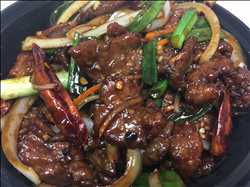 Order Mongolian Beef food online from Wok One store, Meadows Place on bringmethat.com