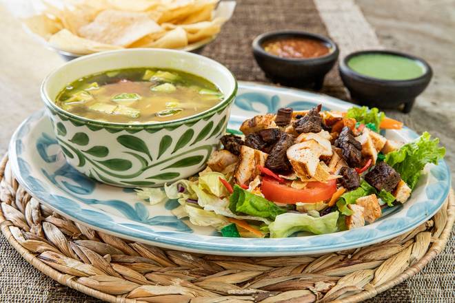 Order Lunch Soup & Salad food online from Iguana Joe's Mexican Restaurant store, Mont Belvieu on bringmethat.com