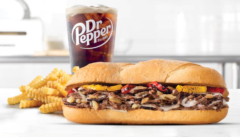 Order Prime Rib Cheesesteak food online from Arby store, Rockford on bringmethat.com