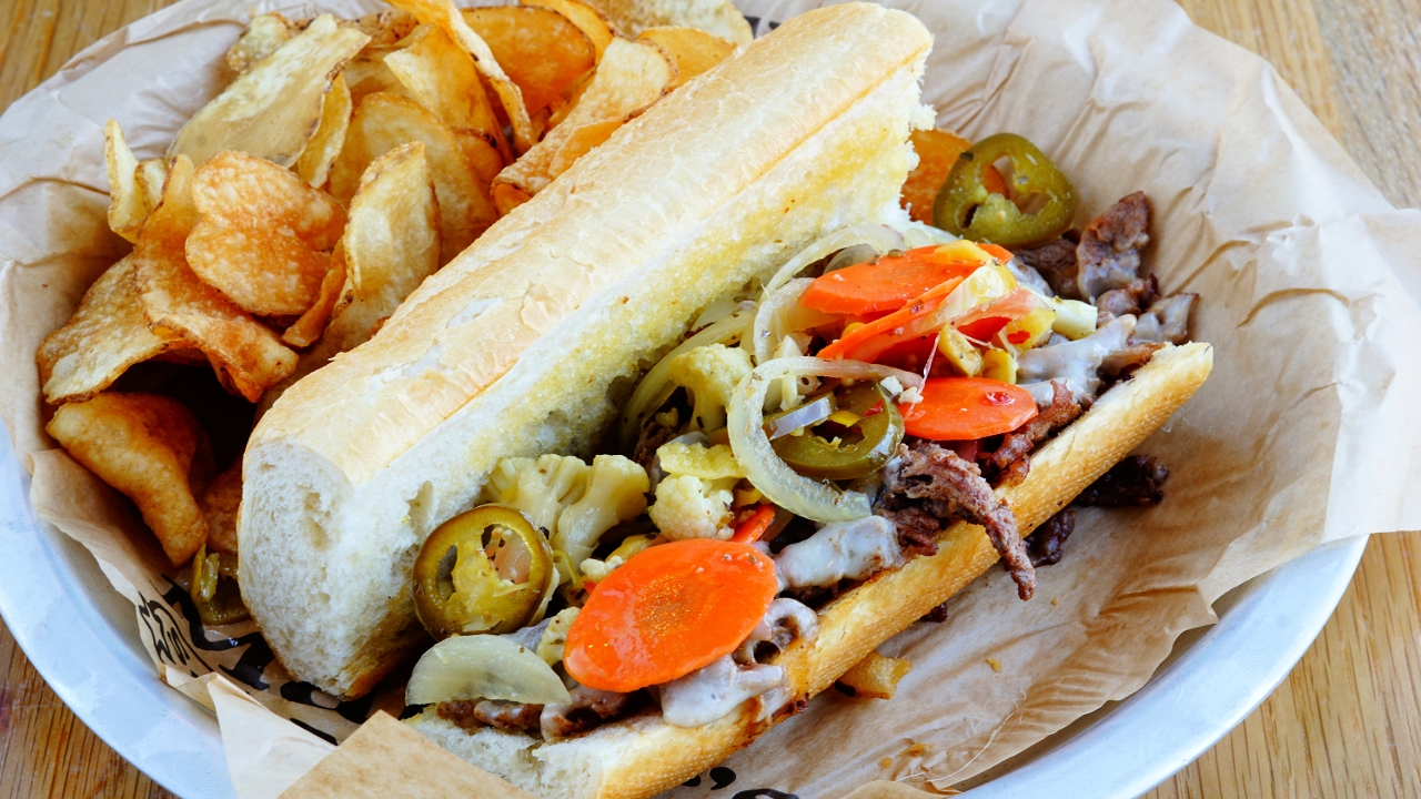 Order Short Rib Cheesesteak food online from The Block store, St. Louis Park on bringmethat.com