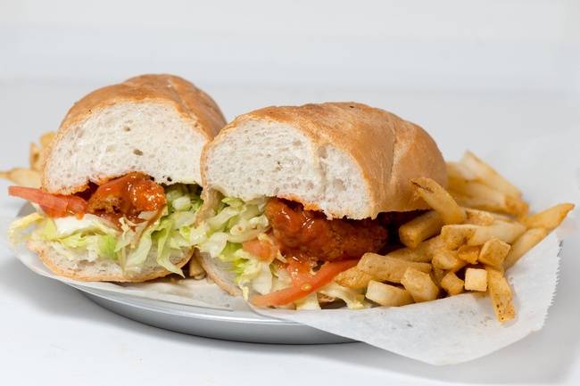 Order Buffalo Chicken Po'Boy1 food online from Hightower Cafe store, Houston on bringmethat.com