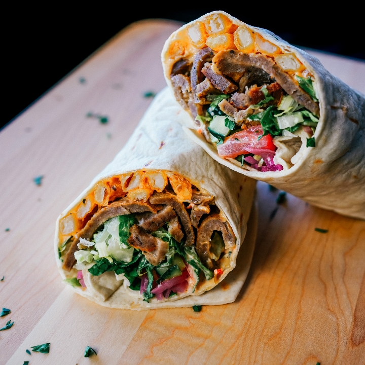 Order Street Doner Wrap food online from Ariana Kabob & Gyro Bistro store, St. Louis Park on bringmethat.com