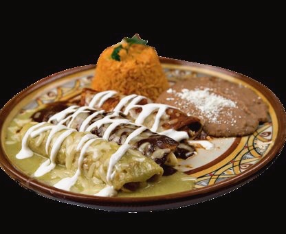 Order 3 Enchiladas Combo food online from Tacos Don Chente store, Oxnard on bringmethat.com