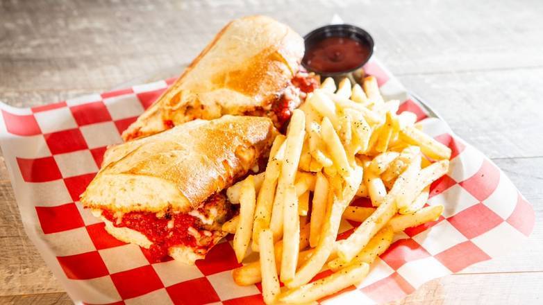 Order Bronx Baller Sandwich food online from Parry Pizzeria & Taphouse store, Greenwood Village on bringmethat.com