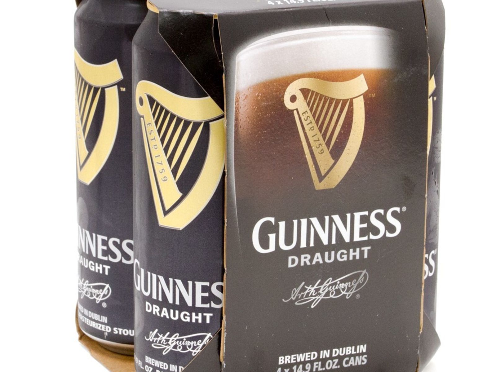 Order 4 PACK Guinness “Nitro”, Stout 14.9oz Can food online from Angelo's Wine Bar store, Chicago on bringmethat.com