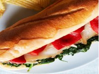 Order 7. Fresh Mozzarella and Roasted Red Peppers Sub food online from Bella Notte Italian Restaurant & Pizza store, Little Falls on bringmethat.com