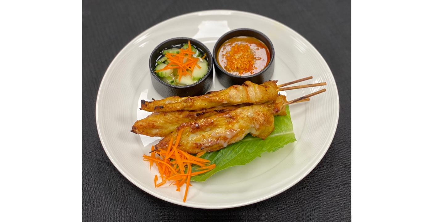 Order Chicken Satay food online from Modern Thai Restaurant store, Tyrone on bringmethat.com