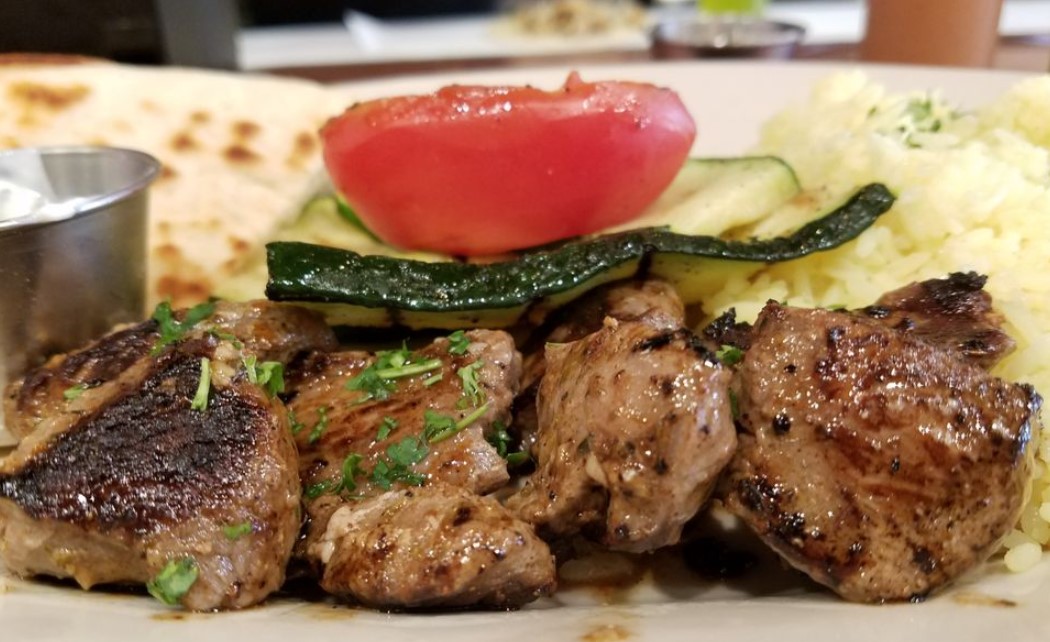 Order Lamb Souvlaki Wrap food online from Troy Greek Cuisine store, Alameda on bringmethat.com