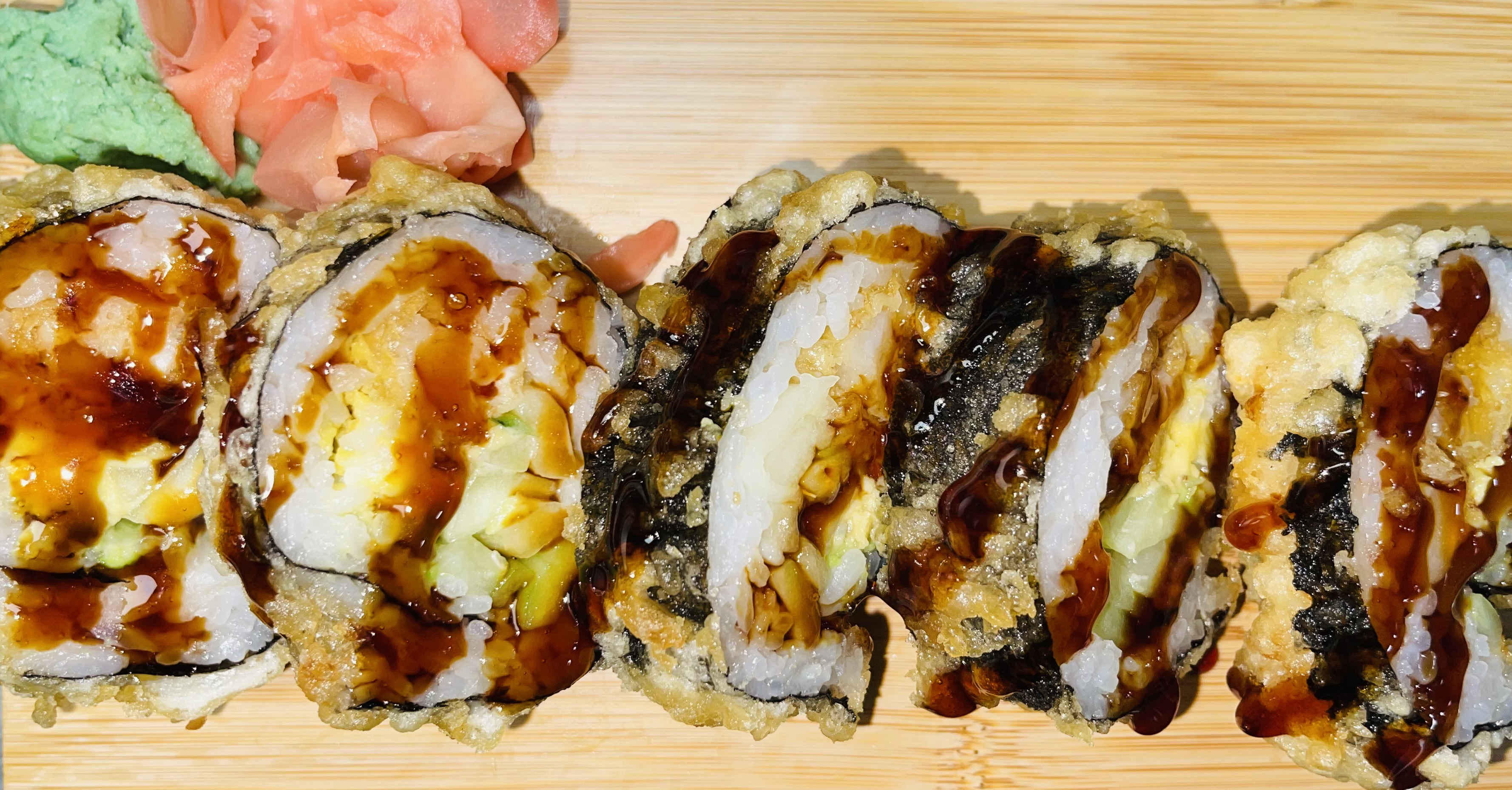 Order Fried BBQ Eel Roll  food online from Sakura Express store, New Carrollton on bringmethat.com