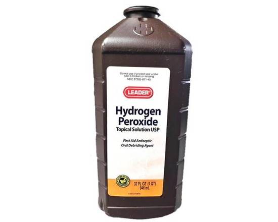Order Leader Hydrogen Peroxide (32fl oz) food online from Trio Pharmacy store, Columbus on bringmethat.com