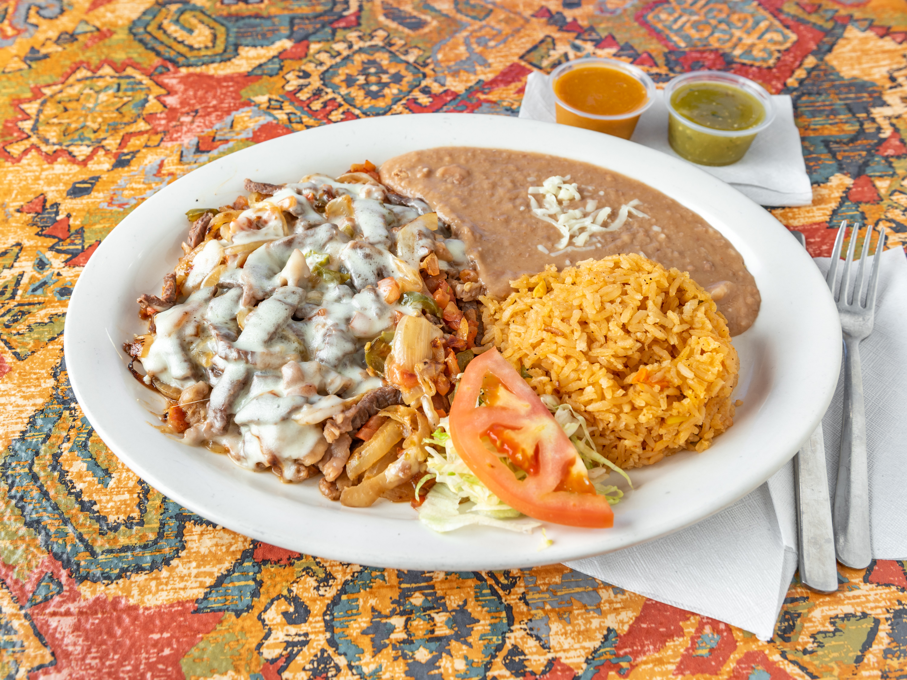 Order Bistec a la Mexicana Platter food online from The Jalapeno Grille store, Saint Charles on bringmethat.com